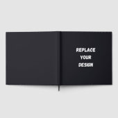 Livre D'or Custom black simple Design Add Photo or Text (Complet)