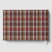 Livre D'or Custom Guest Book Gingham Style Vacation Rentals (Verso)