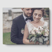 Livre D'or Custom Monogram Photo Wedding Guest Book (Verso)