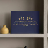 Livre D'or Custom Text Photo Memorial Funeral Leaves