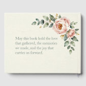 Livre D'or Customizable Floral Wedding (Verso)