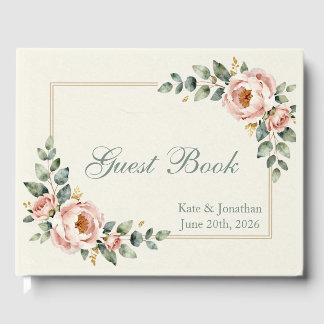 Livre D'or Customizable Floral Wedding