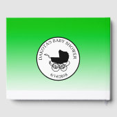 Livre D'or Cute as a Button Baby shower Keepsaké Guestbook (Verso)