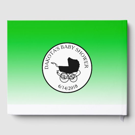 Livre D'or Cute as a Button Baby shower Keepsaké Guestbook (Verso)