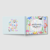 Livre D'or Cute Boy Dinosaur ABC Alphabet Baby shower (Complet)