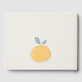 Livre D'or Cute Dusky Blue Lemon Fruit Baby shower gras (Verso)