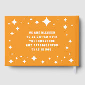 Livre D'or Cute Fox Cub Asleep in Starry Sky Baptism (Verso)