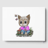 Livre D'or Cute Kitty Chat et Papillon (Verso)