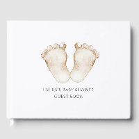 Cute simple Aquarelle Baby shower pieds bébé