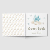 Livre D'or Cute Winter Polar Bears Baby Shower (Complet)