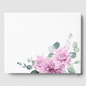Livre D'or Dahlias violets Eucalyptus verdure Shower de maria (Verso)