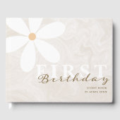 Livre D'or Daisy Premier anniversaire Fête à thème (Recto)