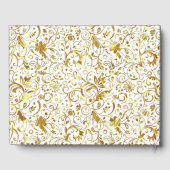 Livre D'or Damas Or Et Blanc (Verso)