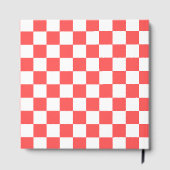 Livre D'or Damier rouge corail classique (Verso)