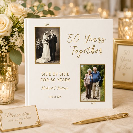 Livre d'or d'anniversaire 50 Ans Ensemble