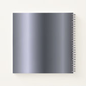 Livre d'or d'anniversaire argent nom simple (Dos)