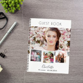 Livre d'or d'anniversaire blanc photo collage