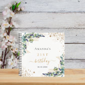 Livre d'or d'anniversaire eucalyptus verdure