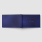 Livre d'or d'anniversaire marine bleu rose feuille (Complet)