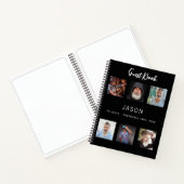 Livre d'or d'anniversaire photo collage noir (Intérieur)