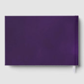 Livre d'or d'anniversaire violet rose feuille d'or (Verso)