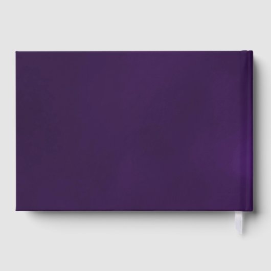 Livre d'or d'anniversaire violet rose feuille d'or (Verso)