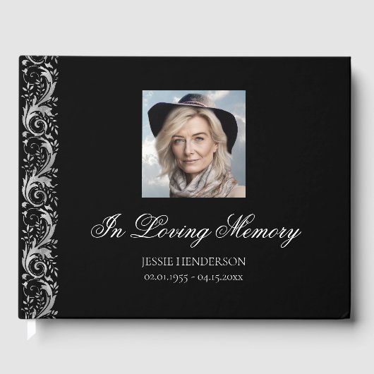 Livre D'or Dans Love Memory Elegant Photo (Recto)