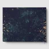 Livre d'or d'aquarelle monogramme mariage (Verso)