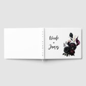 Livre D'or Dark Moody Romantic Floral Mariage blanc (Complet)