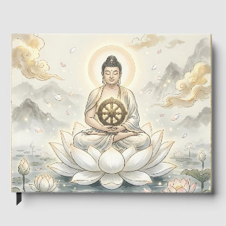 Livre d'or d'art de méditation de Gautam Buddh - P