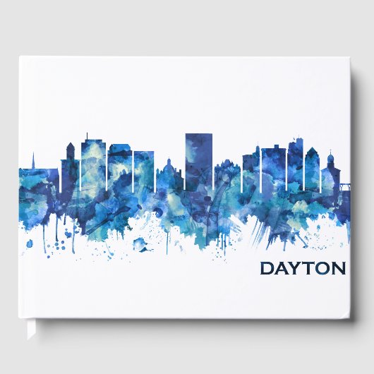 Livre D'or Dayton Ohio Skyline Blue (Recto)