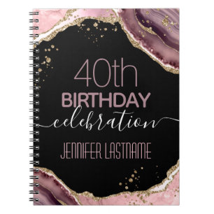 Livre d'or de 40e anniversaire Spiral Photo Carnet