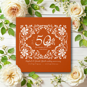 Livre d'or de 50e anniversaire de mariage Shabby C
