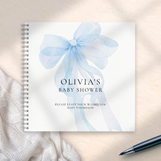 Livre d'or de baby shower avec superposition de te