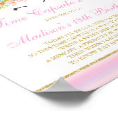 Livre d'or de bébé Capsule Temporelle Licorne (Coin)