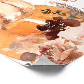 Livre d'or de bébé shower Bohème rustique Citrouil (Coin)