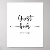 Livre d'or de calligraphie minimaliste (Devant)