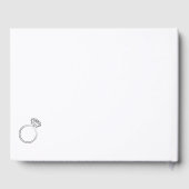 Livre d'or de douche de couple de script moderne (Verso)