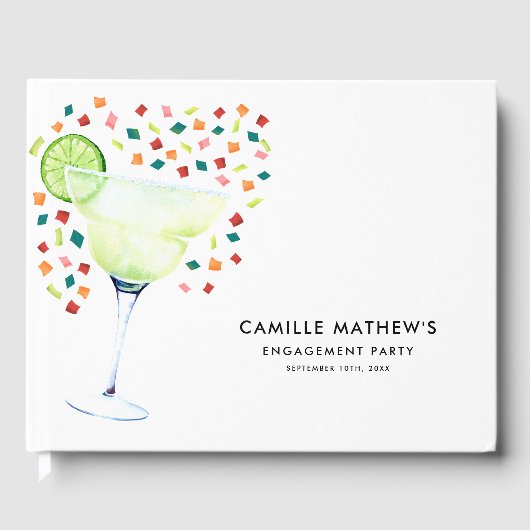 Livre d'or de fête de fiançailles Fiesta (Recto)