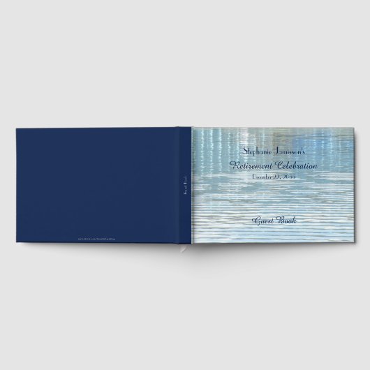 Livre d'or de fête de retraite Abstrait réflexion (Complet)