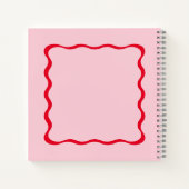 Livre d'or de Fête des mariées rétro rose et rouge (Dos)