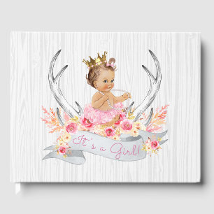 Livre d'or de fête prénatale Bohème Princesse à co