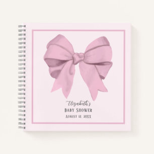 Livre d'or de fête prénatale pour bébé fille avec