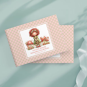 Livre d'or de fille d'anniversaire de fée rose flo
