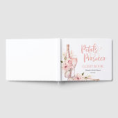 Livre d'or de fleurs Boho d'été et de Prosecco (Complet)