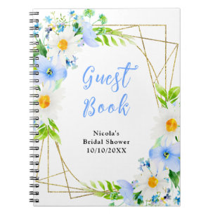 Livre d'or de la fête de mariage Forget-Me-Nots Da
