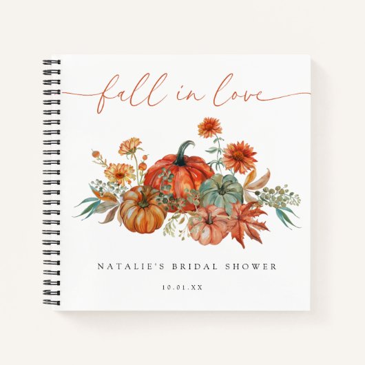Livre d'or de la Fête des mariées Citrouille Flora (Devant)