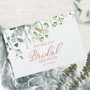 Livre d'or de la fête prénuptiale eucalyptus verdu