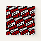 Livre d'or de la Graduation Photo Noir et Rouge (Dos)