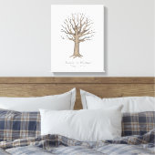 Livre d'or de l'arbre d'empreinte de toile (Insitu(Chambre))